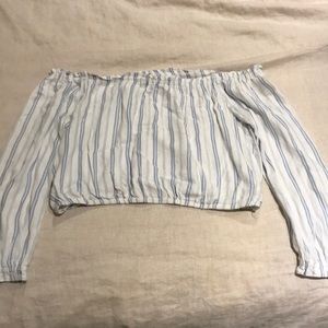 Off the shoulder crop top